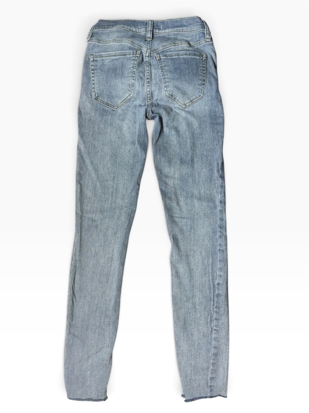 Free People Light Wash Button-Fly Skinny Jeans (Size 25) - Picture 3 of 4